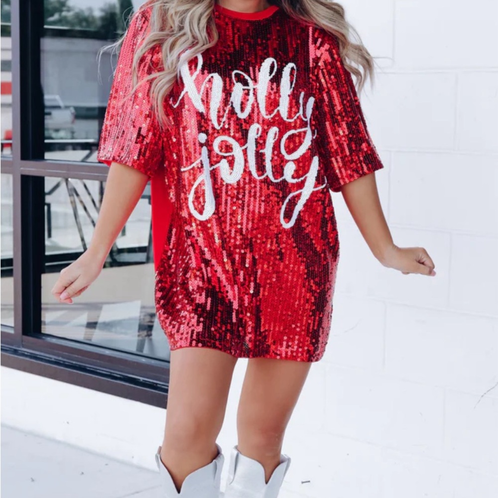 Holly Jolly Sequin Dress
